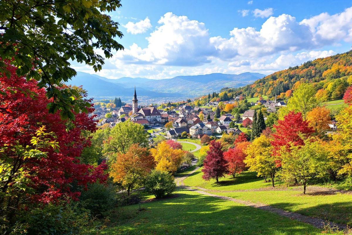 Cette petite ville inconnue devient féerique dès les premières feuilles mortes d'automne