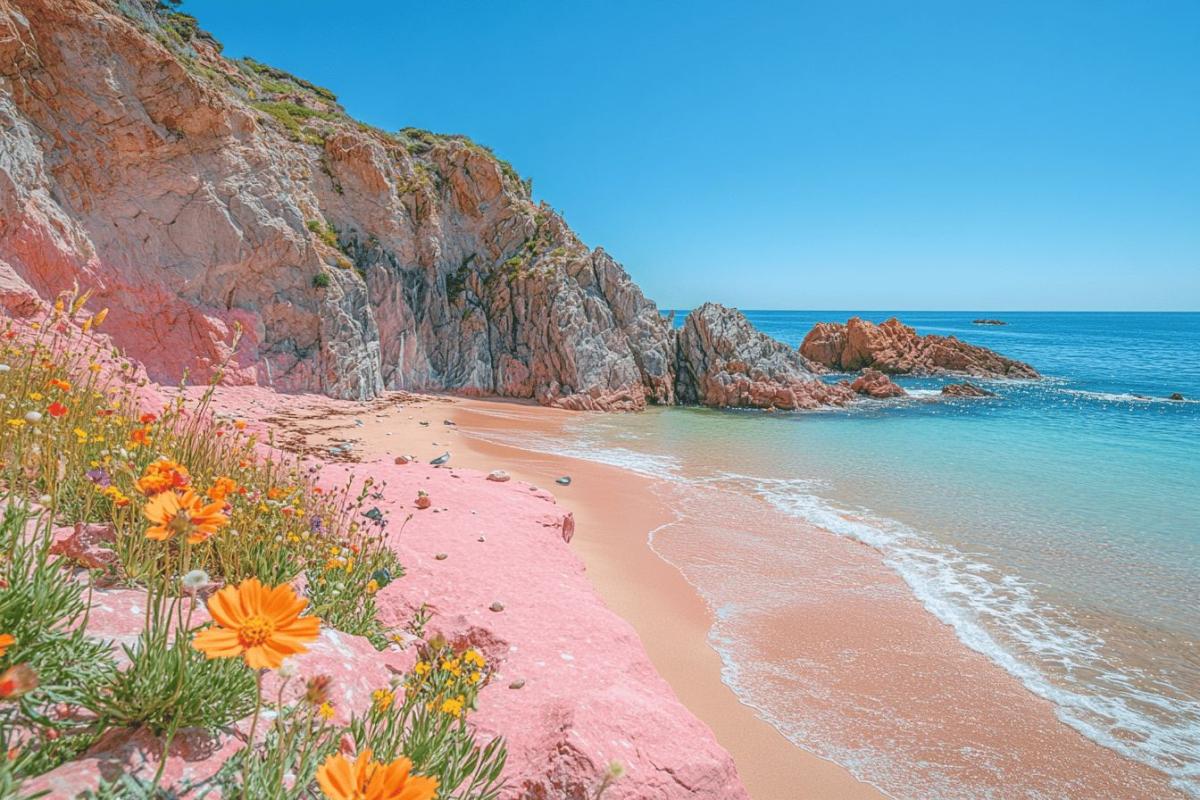 Plage bretonne au granit rose : eaux turquoise et sable doré, un bijou caché à découvrir