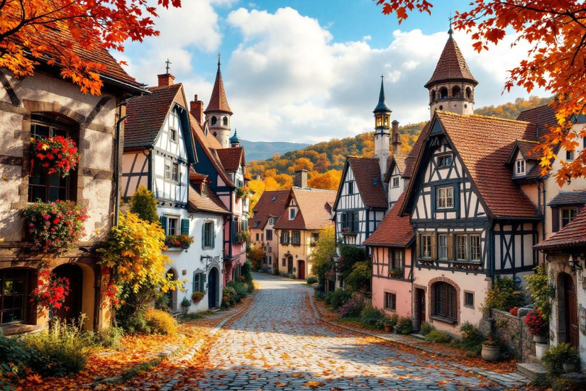 Ce village médiéval attire secrètement les Parisiens chaque automne pour ses paysages flamboyants