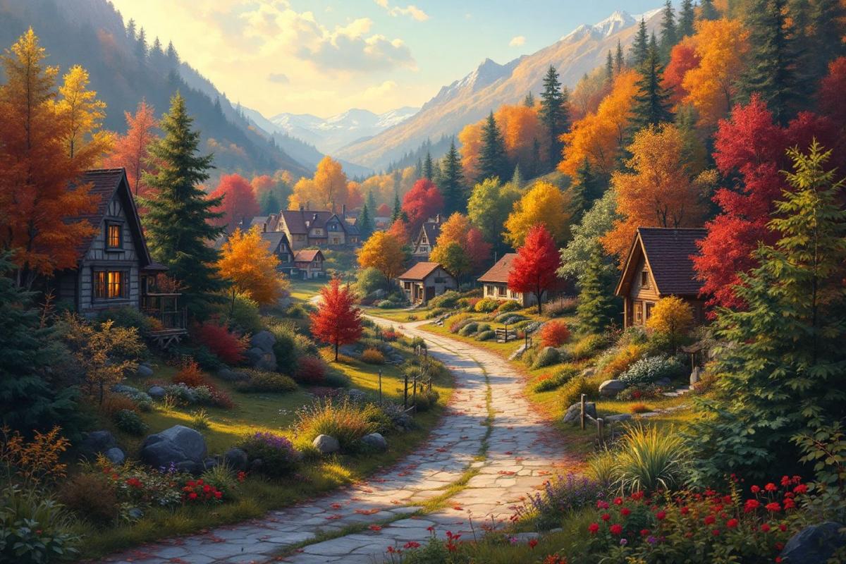 Ce village se pare de mille couleurs en septembre et surpasse même la beauté estivale