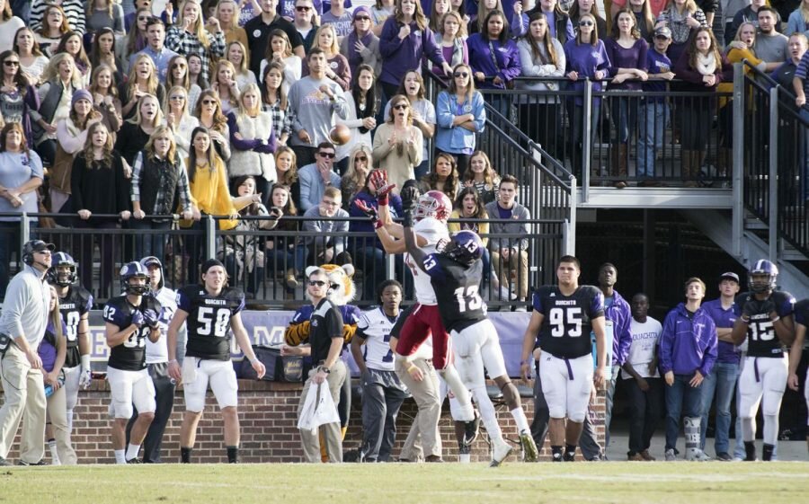 OBU fans helplessly watch Reddie WR Joseph Snapp haul in a 3rd-and-12 catch late in the game to seal the HSU victory.