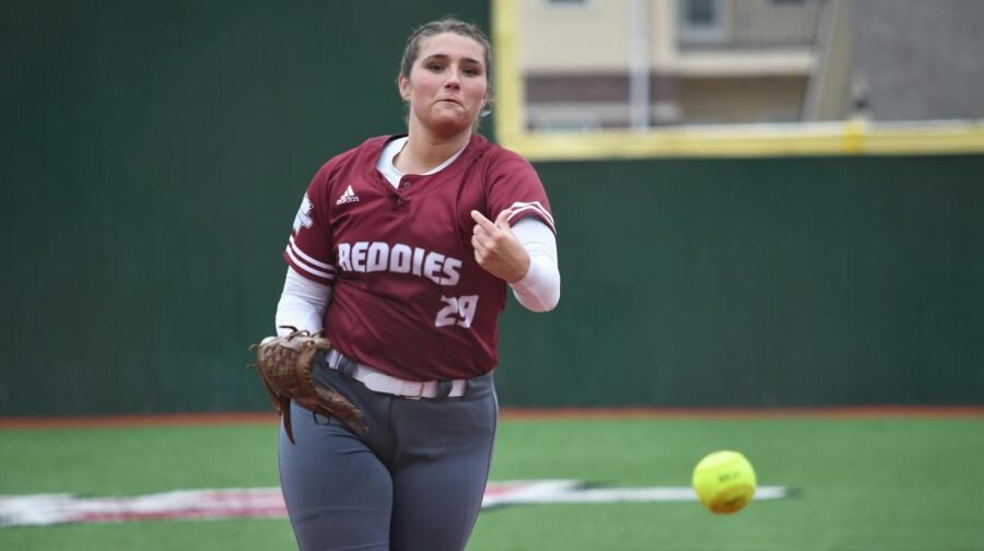 Mallory Brewer threw nine strikeouts in a game against SWOSU, leading HSU to their first series sweep in three years.