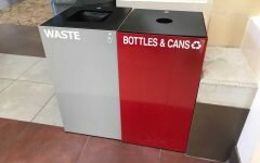 Products placed in recycling bins across the Henderson campus are simply mixed with the rest of the garbage.