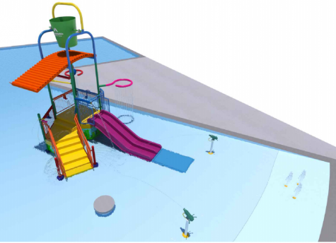 Rendering of the new play structure