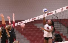 Christiane Uzoh rises for the attack. Harding was able to go 2-0 over the Reddies on the regular season.